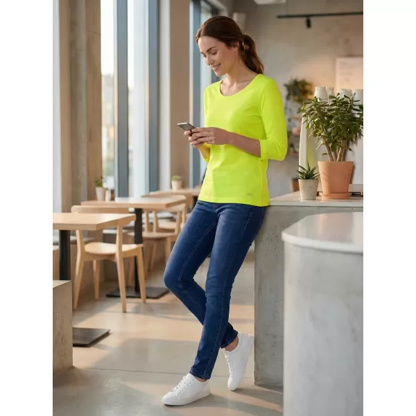  Tricou dama cu maneci 3/4 ALTISPORT MARAXA LTSR670 GALBEN 