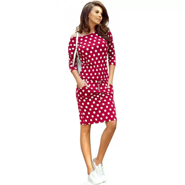  Rochie NUMOCO A13-111 PUNCTE ALBE 