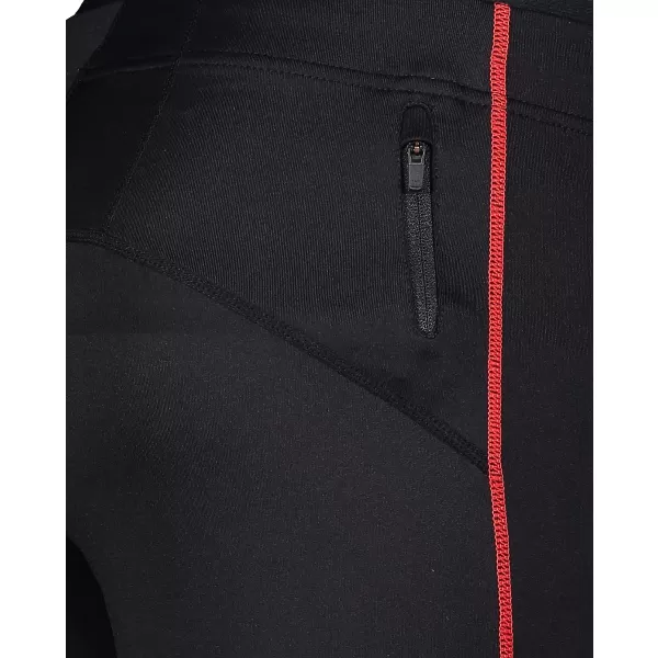  Pantaloni 3/4 bărbați ALPINE PRO ENZO 4 MPAR420 NEGRU/ROȘU 