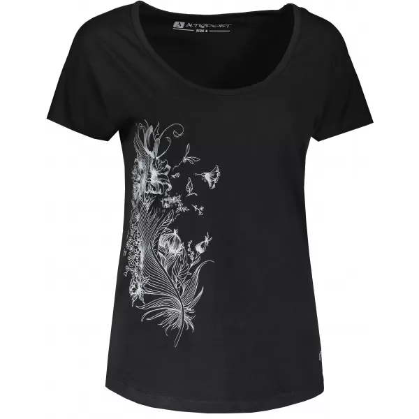  Tricou de damă cu mâneci scurte ALTISPORT NORMA LTSR654 NEGRU 