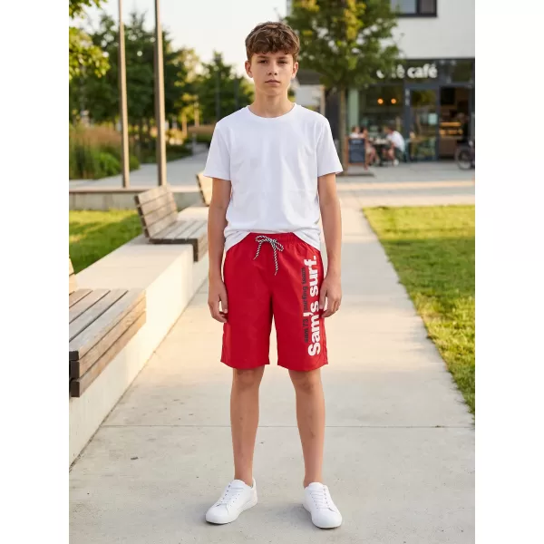  Pantaloni scurți de băieți SAM 73 BS 525 ROŞU 