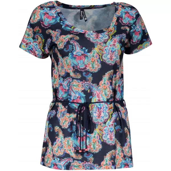  Tricou de damă cu mâneci scurte KIXMI JANELLA TEAL 