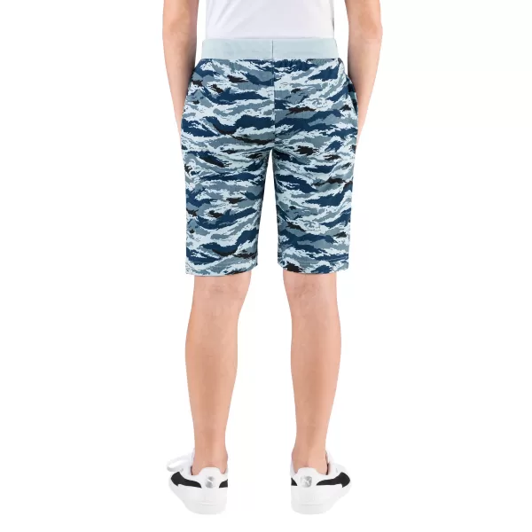  Pantaloni scurți de băieți SAM 73 KPAR188 TURCOAZ 