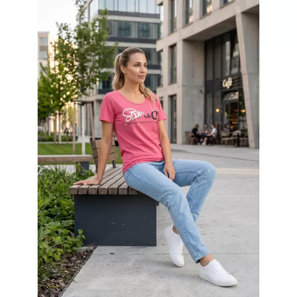  Tricou pentru femei cu mâneci scurte SAM 73 WT 801 ROZ 
