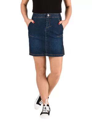Fusta doamnelor SAM 73 WZ 765 DENIM ÎNTUNECAT