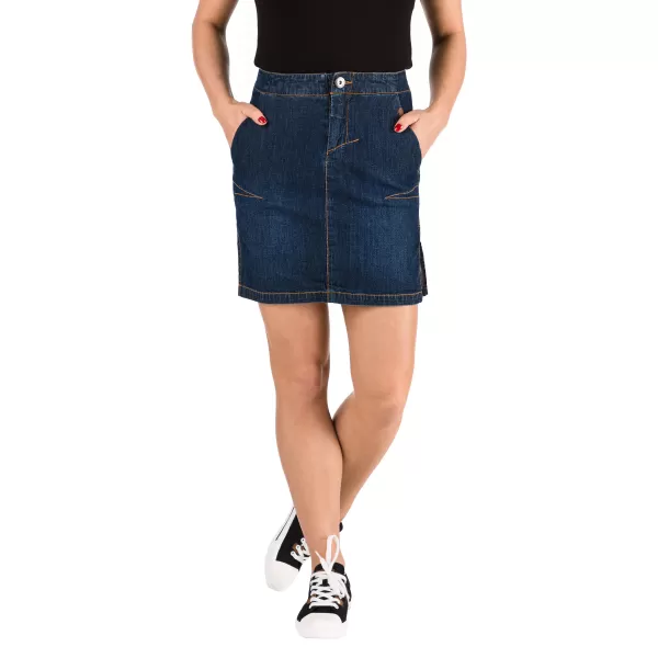  Fusta doamnelor SAM 73 WZ 765 DENIM ÎNTUNECAT 