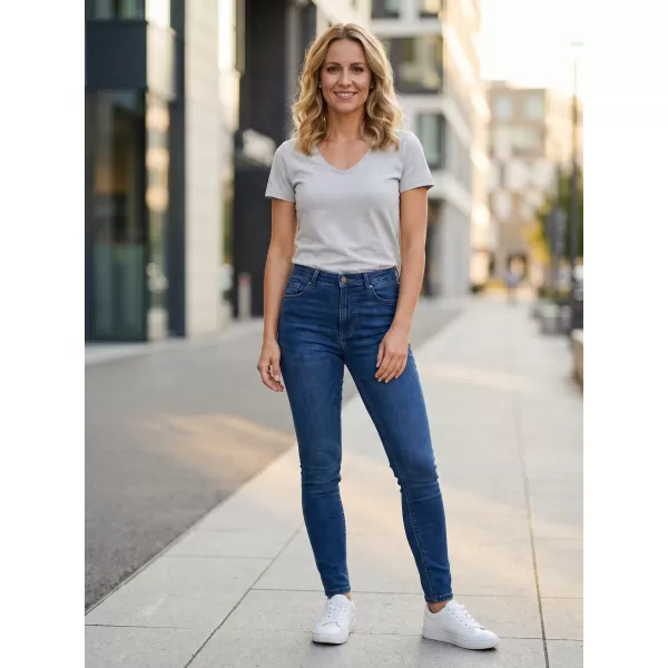  Tricou pentru femei cu mâneci scurte SAM 73 MELEKA LTSR614 GRI DESCHIS 