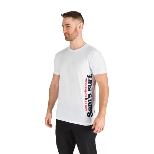  Tricou pentru bărbați cu mâneci scurte SAM 73 MT 766 ALB 