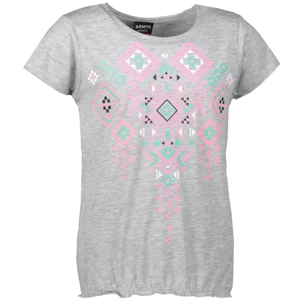  Tricou de fată cu mâneci scurte SAM 73 GT 535 GRI DESCHIS 