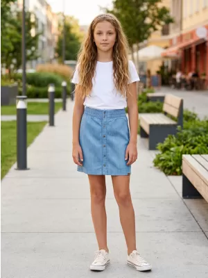 Fusta fetei SAM 73 GZ 521 DENIM LUMINOS