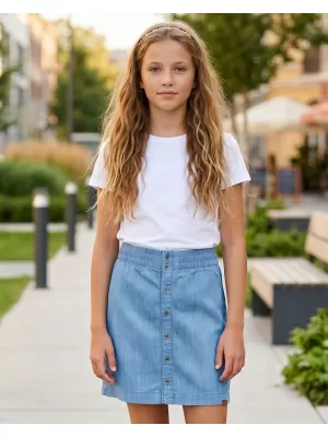 Fusta fetei SAM 73 GZ 521 DENIM LUMINOS