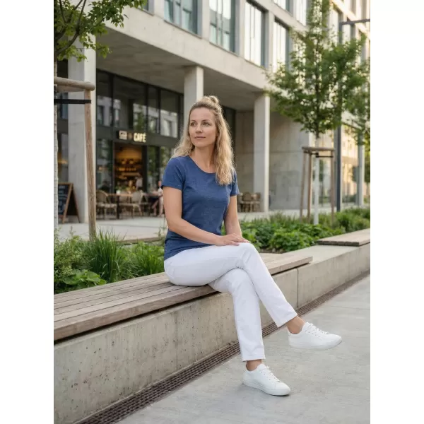  Tricou pentru femei cu mâneci scurte SAM 73 LTSR615 ALBASTRU ÎNCHIS 