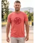 Tricou pentru bărbați cu mâneci scurte SAM 73 ALIF MTSR487 ROŞU