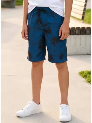 Pantaloni scurți de băieți SAM 73 ERASYLO KPAR189 ALBASTRU ÎNCHIS