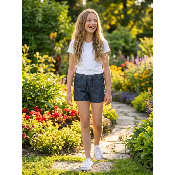  Pantaloni scurți ai fetei SAM 73 GS 525 DENIM ÎNTUNECAT 