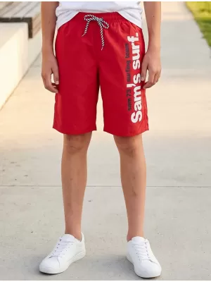 Pantaloni scurți de băieți SAM 73 BS 525 ROŞU