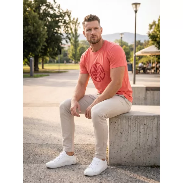  Tricou pentru bărbați cu mâneci scurte SAM 73 ALIF MTSR487 ROŞU 