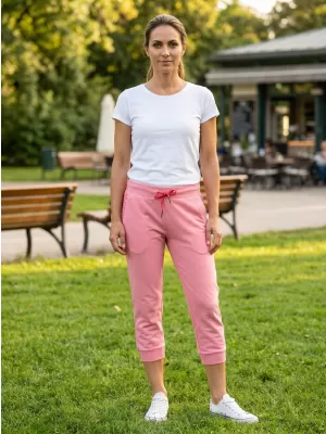 Pantaloni 3/4 pentru femei SAM 73 LPAR405 ROZ