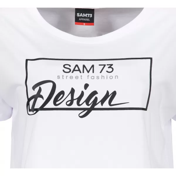  Tricou pentru femei cu mâneci scurte SAM 73 WT 803 ALB 