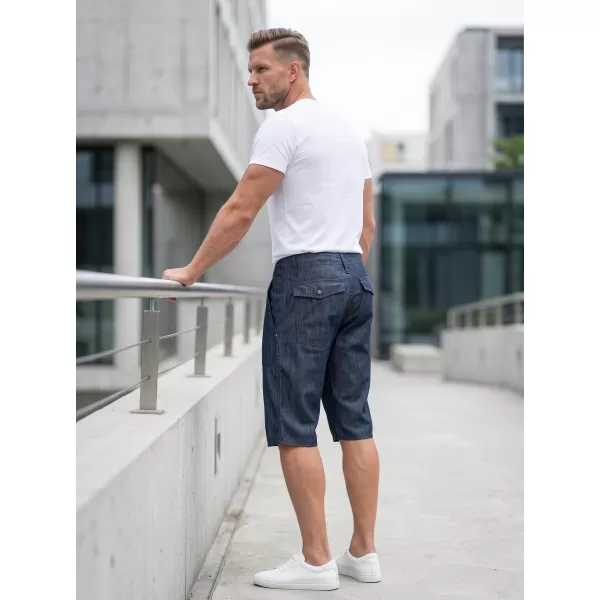  Pantaloni scurţi SAM 73 MS 736 DENIM ÎNTUNECAT 