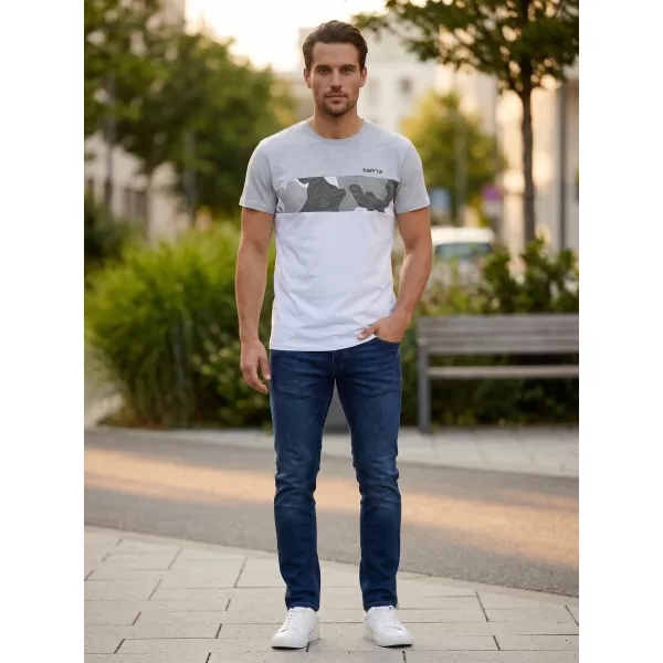  Tricou pentru bărbați cu mâneci scurte SAM 73 MT 764 GRI DESCHIS 
