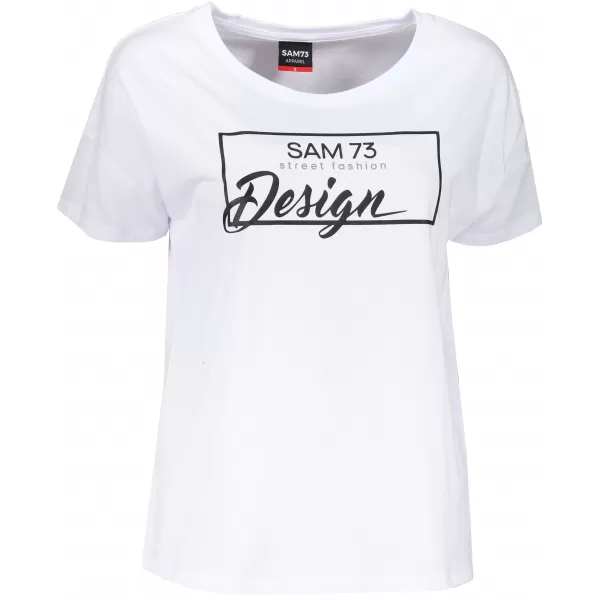  Tricou pentru femei cu mâneci scurte SAM 73 WT 803 ALB 