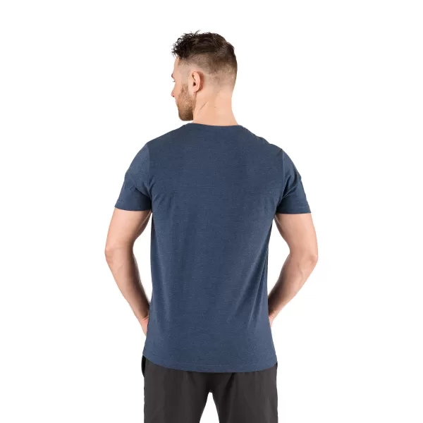 Tricou pentru bărbați cu mâneci scurte SAM 73 LADIUS MTSR524 ALBASTRU ÎNCHIS 