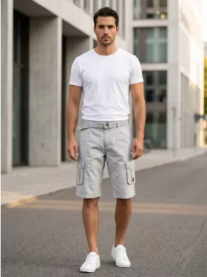 Pantaloni scurţi SAM 73 MPAR437 GRI DESCHIS