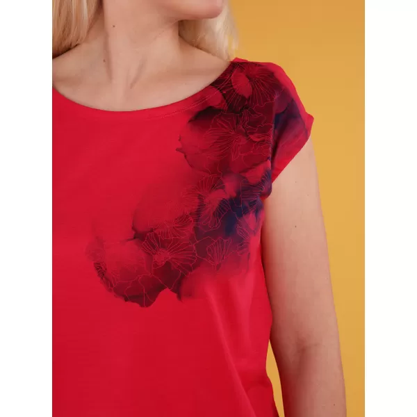  Rochie LOAP ALGERA CLW2066 ROŞU 