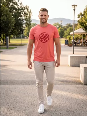 Tricou pentru bărbați cu mâneci scurte SAM 73 ALIF MTSR487 ROŞU