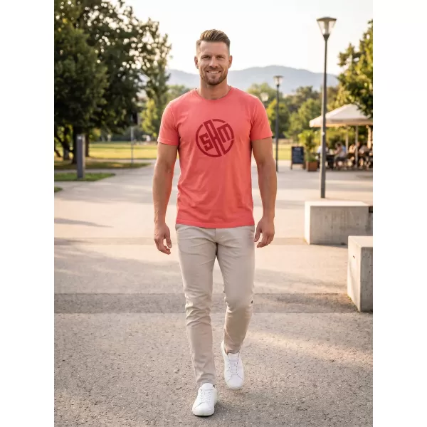  Tricou pentru bărbați cu mâneci scurte SAM 73 ALIF MTSR487 ROŞU 