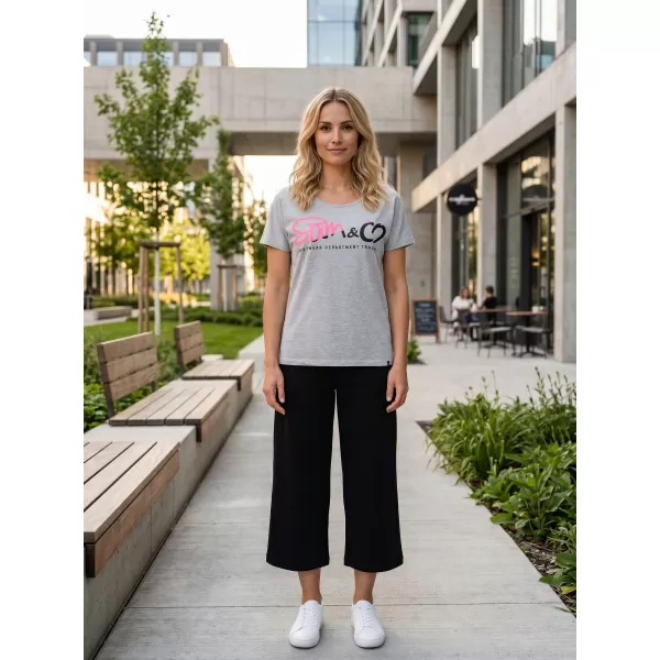  Tricou pentru femei cu mâneci scurte SAM 73 WT 801 GRI DESCHIS 