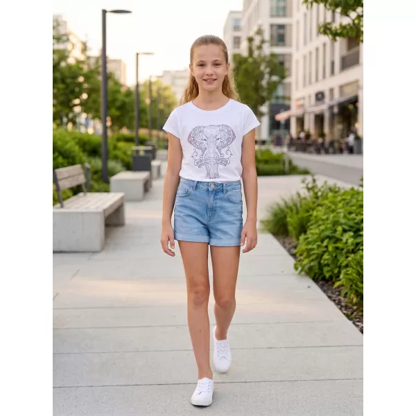  Tricou de fată cu mâneci scurte SAM 73 KTSR255 ALB 