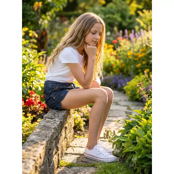 Pantaloni scurți ai fetei SAM 73 GS 525 DENIM ÎNTUNECAT 