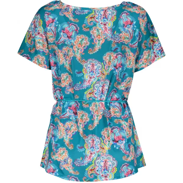  Tricou de damă cu mâneci scurte KIXMI JANELLA ALBASTRU 