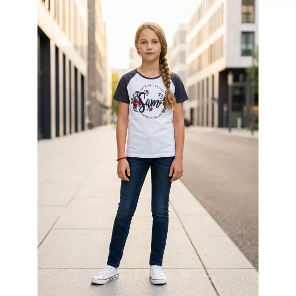  Tricou de fată cu mâneci scurte SAM 73 GT 540 ALBASTRU ÎNCHIS 