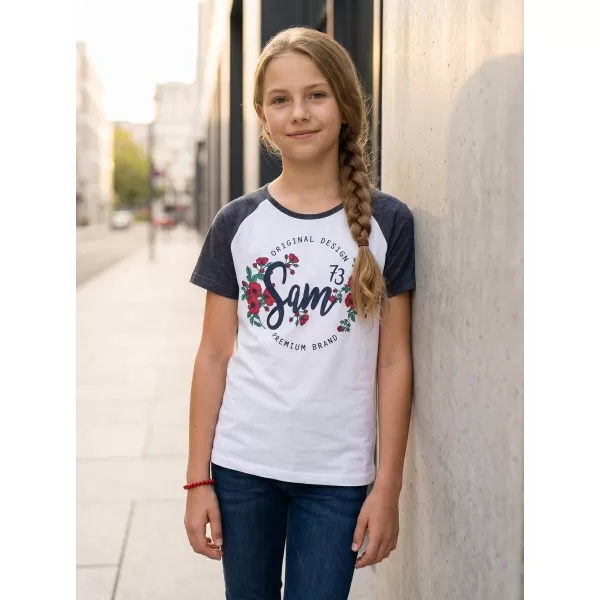  Tricou de fată cu mâneci scurte SAM 73 GT 540 ALBASTRU ÎNCHIS 
