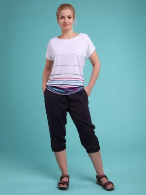 Pantaloni 3/4 dama LOAP NALIS CLW2096 ALBASTRU