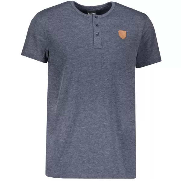  Tricou pentru bărbați cu mâneci scurte SAM 73 MT 763 ALBASTRU ÎNCHIS 