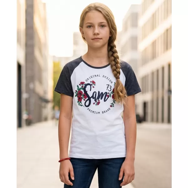  Tricou de fată cu mâneci scurte SAM 73 GT 540 ALBASTRU ÎNCHIS 