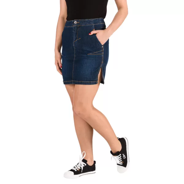  Fusta doamnelor SAM 73 WZ 765 DENIM ÎNTUNECAT 