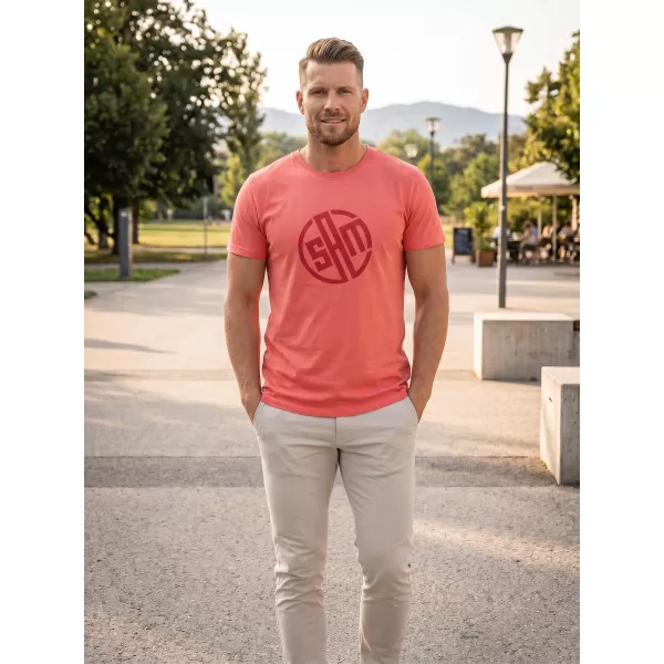  Tricou pentru bărbați cu mâneci scurte SAM 73 ALIF MTSR487 ROŞU 