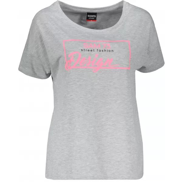  Tricou pentru femei cu mâneci scurte SAM 73 WT 803 GRI DESCHIS 