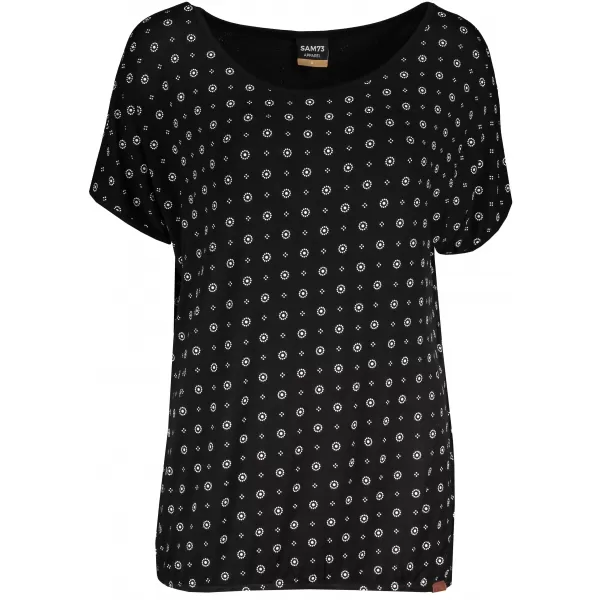  Tricou pentru femei cu mâneci scurte SAM 73 WT 798 NEGRU 