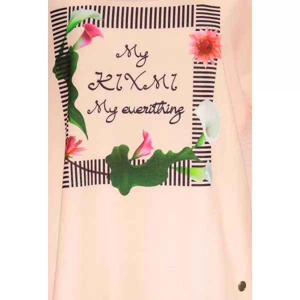  Tricou de damă cu mâneci scurte KIXMI JENNY ROZ DESCHIS 