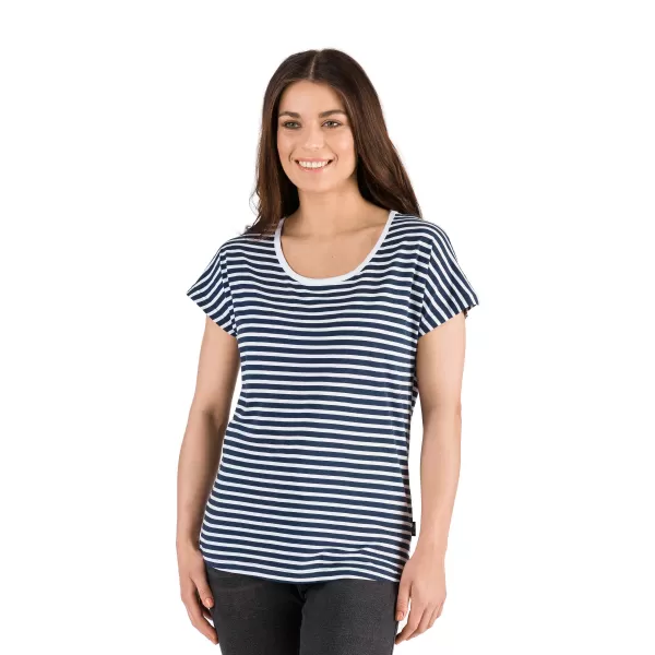  Tricou pentru femei cu mâneci scurte SAM 73 ALESIA LTSR627 ALBASTRU ÎNCHIS 