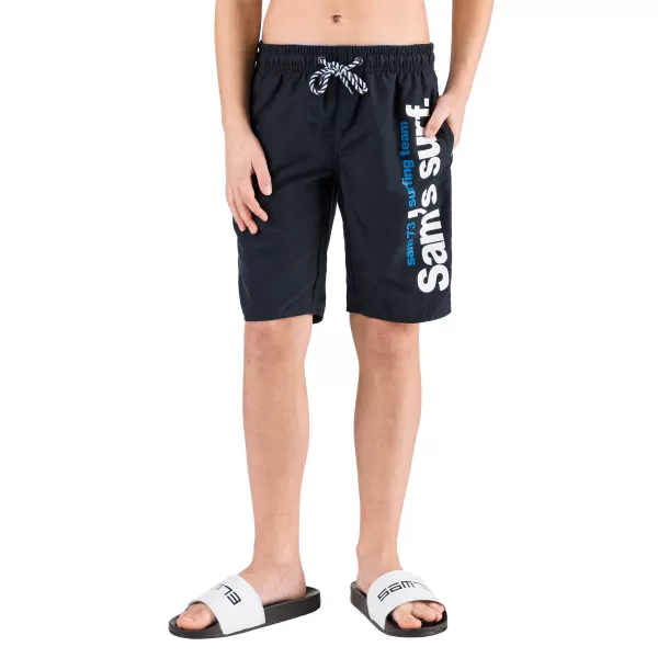  Pantaloni scurți de băieți SAM 73 BS 525 ALBASTRU ÎNCHIS 
