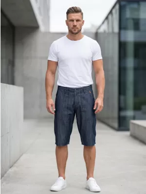 Pantaloni scurţi SAM 73 MS 736 DENIM ÎNTUNECAT