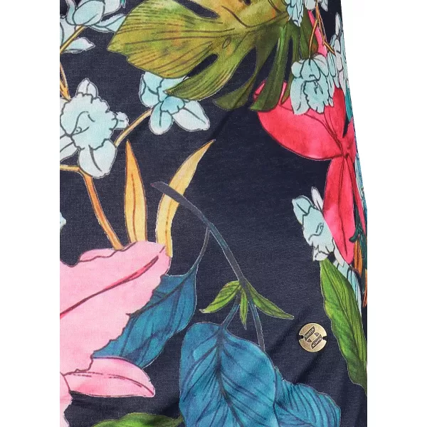  Tricou de damă cu mâneci scurte KIXMI JACINTA ALBASTRU INCHIS 