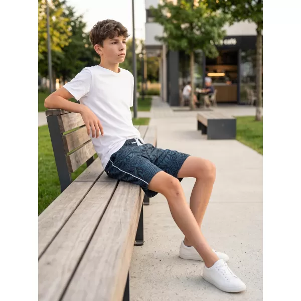  Pantaloni scurți de băieți SAM 73 BS 528 ALBASTRU ÎNCHIS 